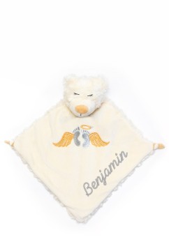 Schnuffeltuch Bär mit Schreibschrift
